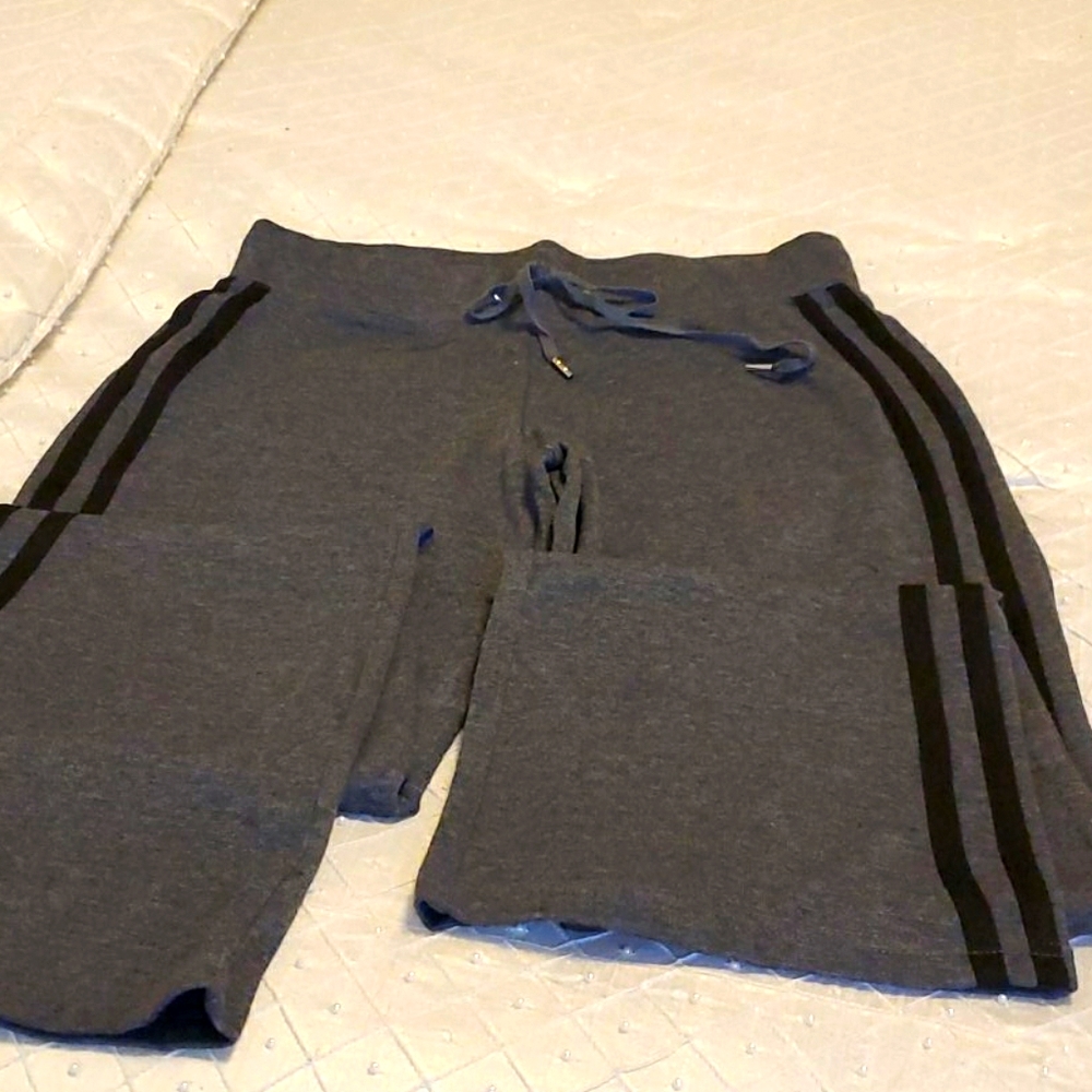 Grey and black stripes sweatpants